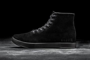 Men's Nobull High-Top Suede Trainers Black | SG T2307C